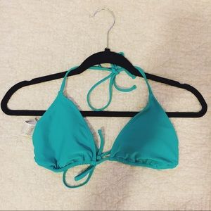 NWT Forever 21 Turquoise Triangle Bikini Top